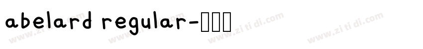 abelard regular字体转换